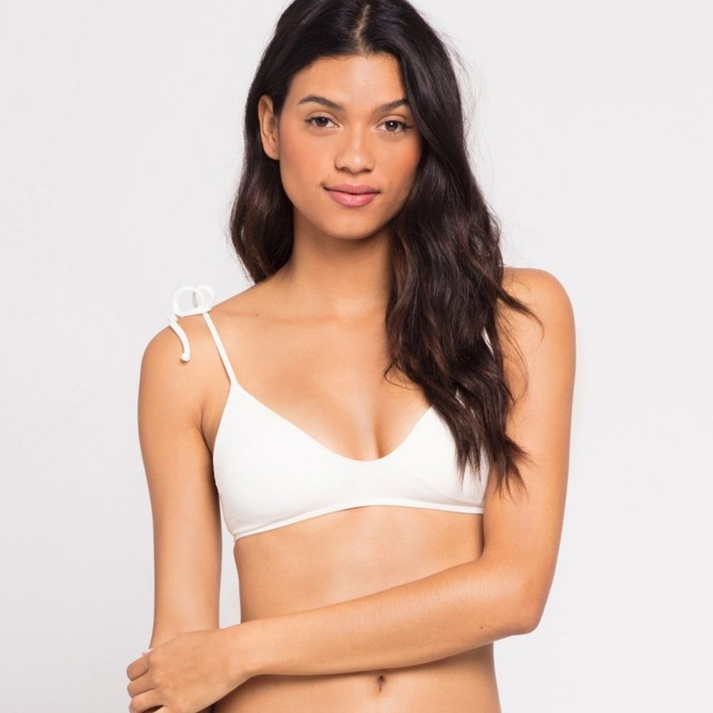 L*Space Swim Cream DAISY Bralette Bikini Top